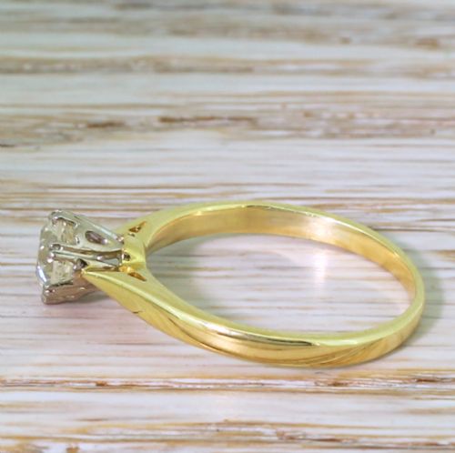 fig 2. Art Deco 0.69 Carat Old Cut Diamond Engagement Ring, circa 1940
