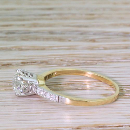 fig 2. Edwardian 0.96 Carat Old Cut Diamond Engagement Ring, circa 1910
