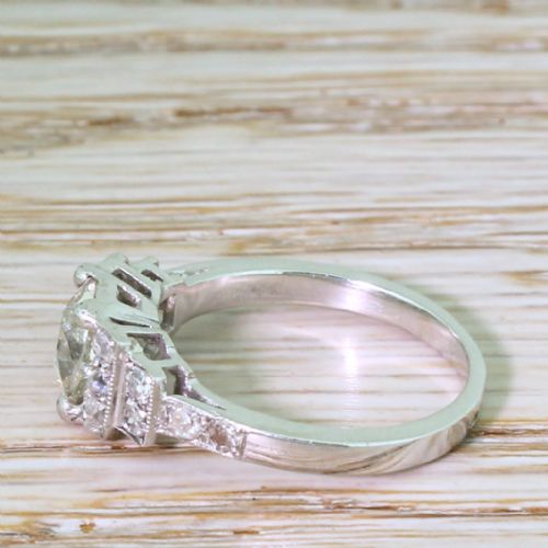 fig 2. Art Deco 1.23 Carat Old Cut Diamond Engagement Ring, circa 1930
