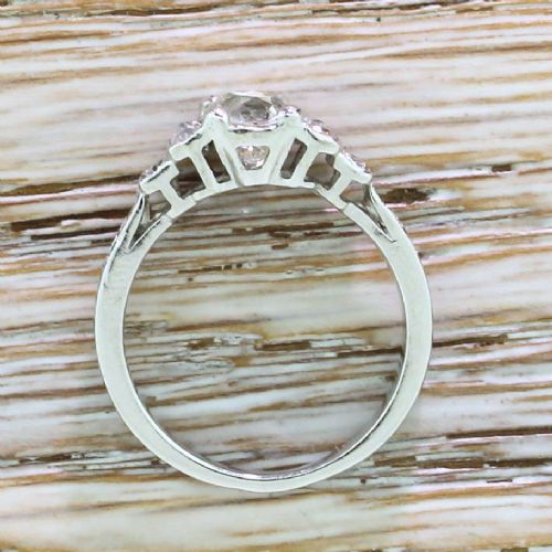 fig 3. Art Deco 1.23 Carat Old Cut Diamond Engagement Ring, circa 1930
