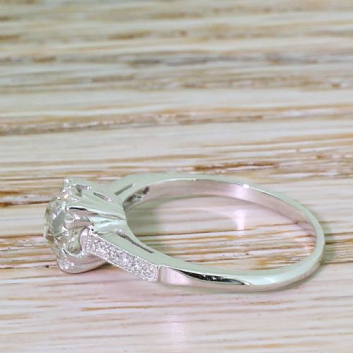fig 2. Art Deco 0.99 Carat Old Cut Diamond Engagement Ring, circa 1925