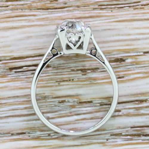 fig 3. Mid Century 1.37 Carat Old Cut Diamond Engagement Ring, circa 1965
