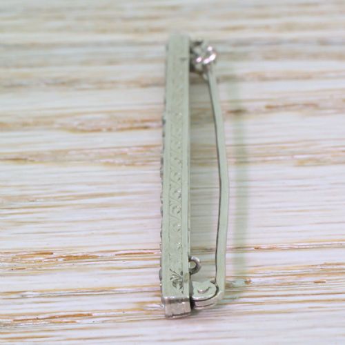 ART DECO 225 CARAT OLD CUT DIAMOND PIN BROOCH CIRCA 1930 - ADDITIONAL PHOTO 2
