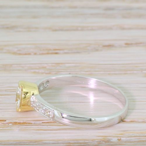 fig 2. Mid Century 0.57 Carat Old European Cut Diamond Ring, circa 1955