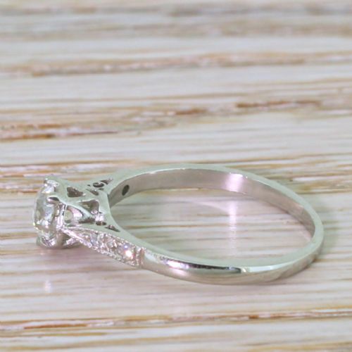 fig 2. Art Deco 0.51 Carat Old Cut Diamond Engagement Ring, circa 1935