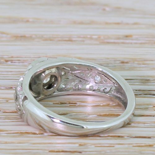fig 3. Art Deco 0.72 Carat Old Cut Diamond Solitaire Ring, circa 1940