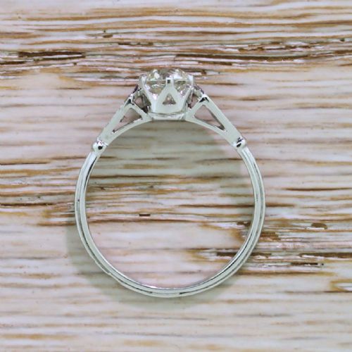 fig 2. Art Deco 0.71 Carat Old Cut Diamond Engagement Ring, circa 1925