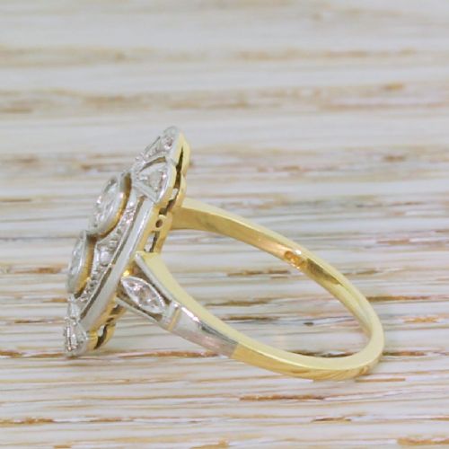 fig 3. Belle Époque Old Cut Diamond Two Stone Ring, circa 1910