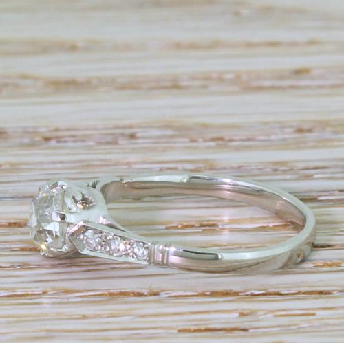 fig 2. Art Deco 1.01 Carat Old Cut Diamond Engagement Ring, circa 1925