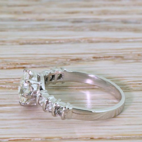 fig 2. Mid Century 1.35 Carat Old European Cut Diamond Engagement Ring, circa 1950
