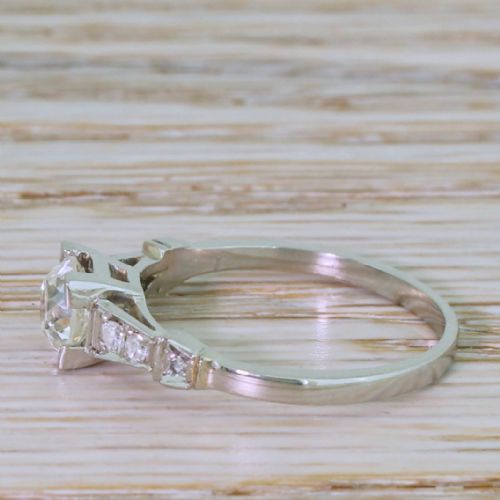 fig 2. Art Deco 0.75 Carat Old Cut Diamond Engagement Ring, circa 1920
