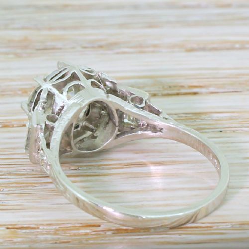 fig 3. Art Deco 2.33 Carat Old Cut Diamond Engagement Ring, circa 1925