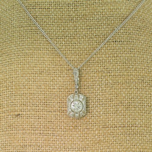 fig 2. Art Deco 1.46 Carat Diamond Pendant, circa 1930