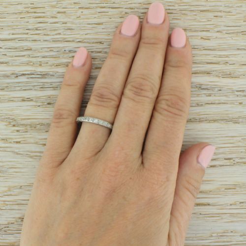 fig 1. Art Deco Old Cut Diamond Full Eternity Ring, French, circa 1925