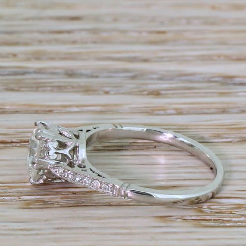 fig 2. Art Deco 1.38 Carat Old Cut Diamond Engagement Ring, circa 1925