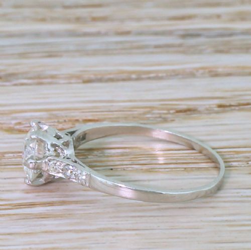 fig 2. Art Deco 1.02 Carat Old Cut Diamond Engagement Ring, circa 1925