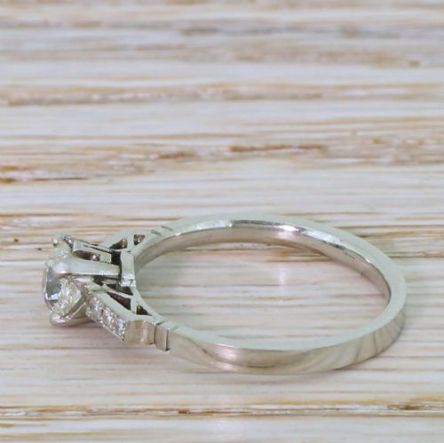 fig 2. Art Deco 0.62 Carat Old Cut Diamond Engagement Ring, circa 1920