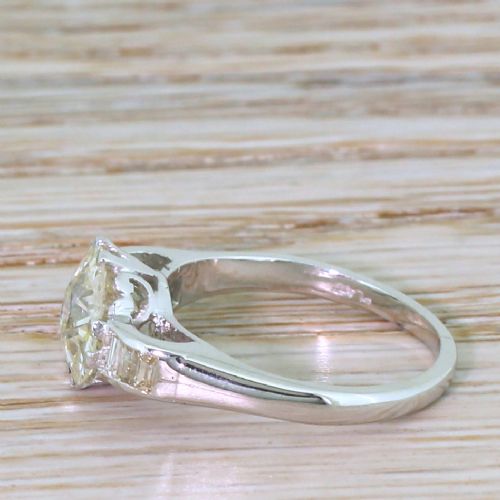 fig 2. Art Deco 1.70 Carat Old Cut Diamond Engagement Ring, circa 1930