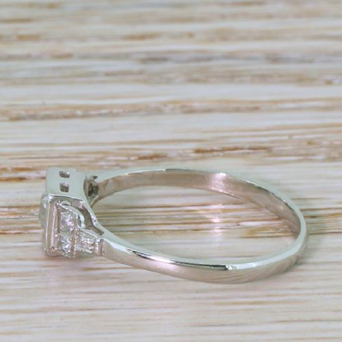fig 2. Art Deco 0.52 Carat Old Cut Diamond Engagement Ring, circa 1925