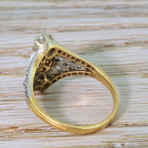 fig 3. Edwardian Pearl & Old Cut Diamond Ring, circa 1910