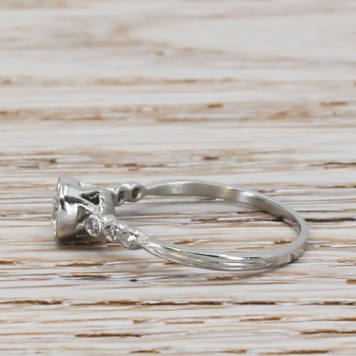 fig 2. Art Deco 0.53 Carat Old Cut Diamond Engagement Ring, circa 1915