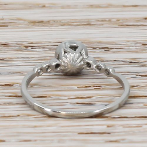 fig 3. Art Deco 0.53 Carat Old Cut Diamond Engagement Ring, circa 1915