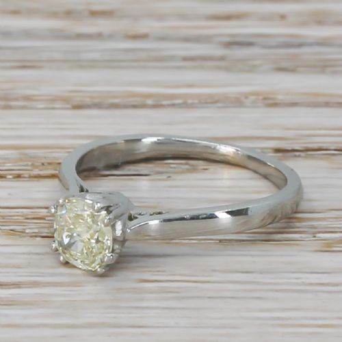 Art Deco 0.71 Carat Old Cut Diamond Engagement Ring, Circa 1935