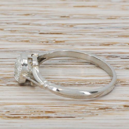 fig 2. Edwardian 1.05 Carat Old Cut Diamond Engagement Ring, circa 1910