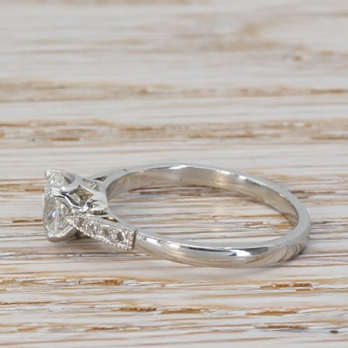 fig 2. Art Deco 0.72 Carat Old Cut Diamond Engagement Ring, circa 1920