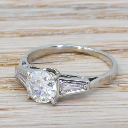 Art Deco 0.94 Carat Old Cut Diamond Engagement Ring, Circa 1935