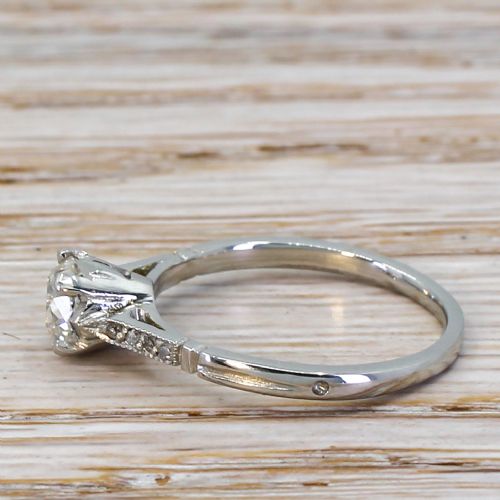 fig 2. Art Deco 0.63 Carat Old Cut Diamond Engagement Ring, circa 1925