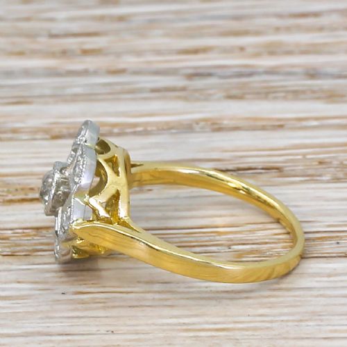 fig 2. Art Deco 0.49 Carat Old Cut Diamond Cluster Ring, circa 1925