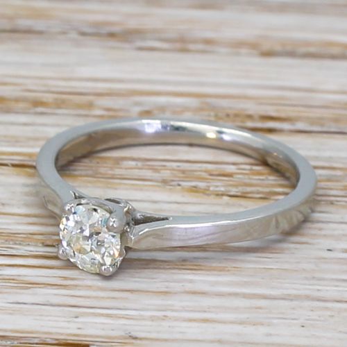 Art Deco 0.32 Carat Old Cut Diamond Engagement Ring, Circa 1935