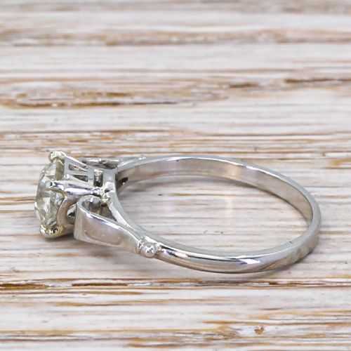 fig 2. Art Deco 0.97 Carat Old Cut Diamond Engagement Ring, circa 1925