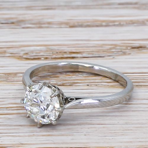 Art Deco 1.20 Carat Old Cut Diamond Engagement Ring, Circa 1925