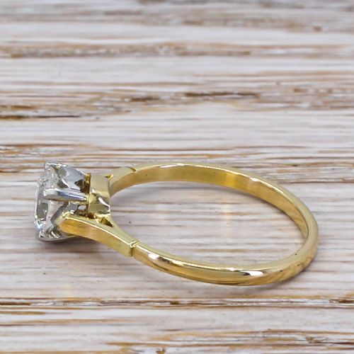 fig 2. Art Deco 0.81 Carat Old Cut Diamond Engagement Ring, circa 1920