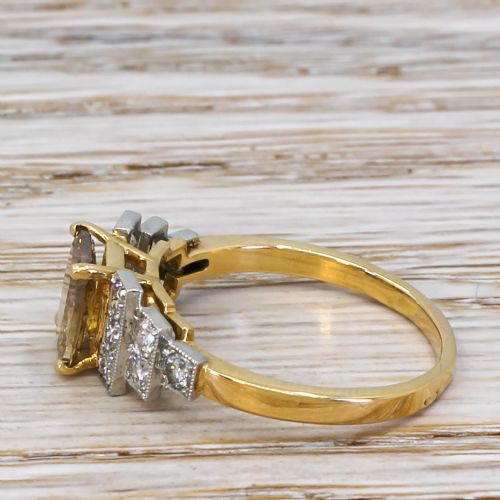 fig 2. Mid Century 0.85 Carat Fancy Brown Diamond Engagement Ring, circa 1965