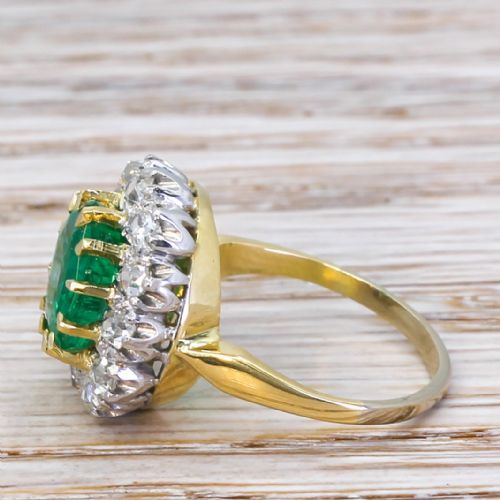 fig 2. Art Deco 2.35 Carat Emerald & 0.96 Carat Diamond Ring, circa 1930