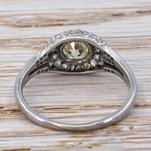 fig 3. Mid Century 1.02 Carat (& 0.86 Carat) Transitional Cut Diamond Ring, circa 1945
