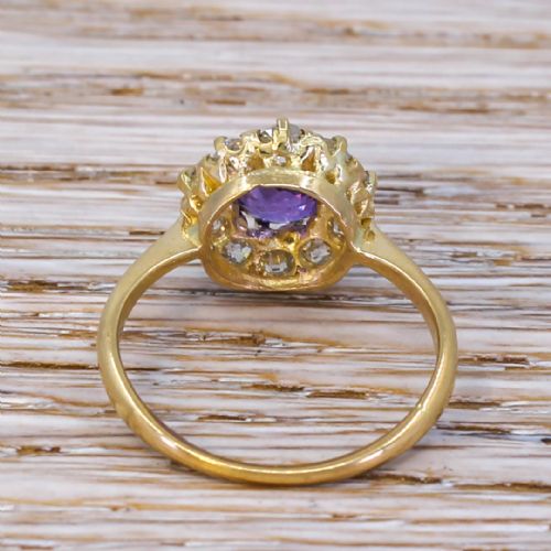 fig 3. Art Deco 1.64 Carat Natural Purple Sapphire & Diamond Ring, circa 1925