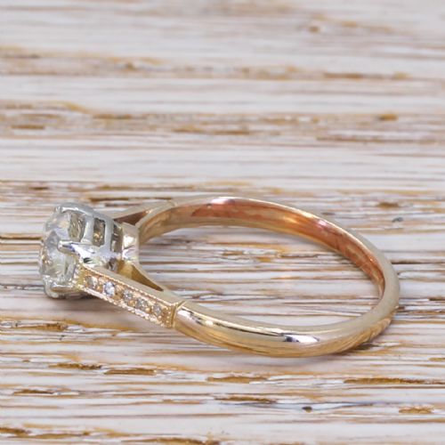 fig 2. Art Deco 1.00 Carat Old Cut Diamond Engagement Ring, circa 1935