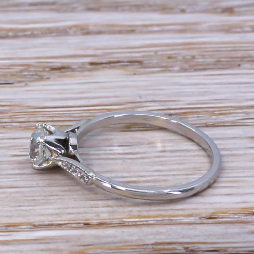 fig 2. Art Deco 0.55 Carat Old Cut Diamond Engagement Ring, circa 1935