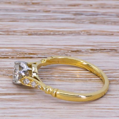 fig 2. Art Deco 0.50 Carat Old Cut Diamond Engagement Ring, circa 1920