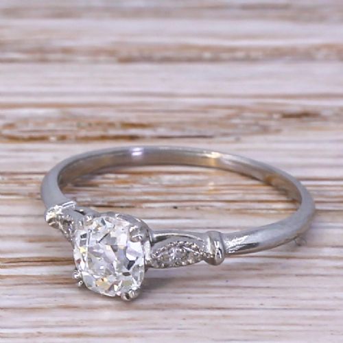 Edwardian 0.62 Carat Old Cut Diamond Engagement Ring, Circa 1910