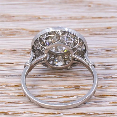 fig 3. Art Deco 3.46 Carat Diamond Cluster Ring, circa 1930