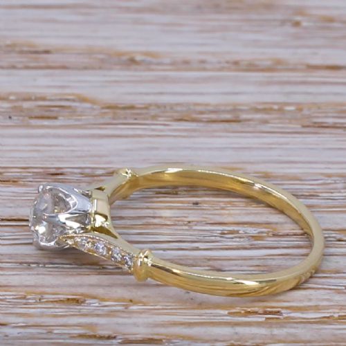 fig 2. Art Deco 0.49 Carat Old Cut Diamond Engagement Ring, circa 1935