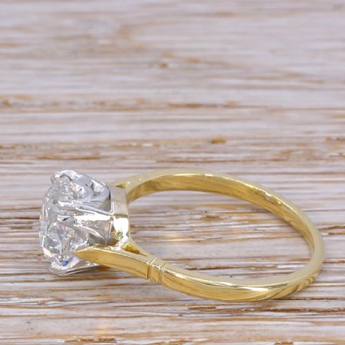 fig 2. Art Deco 2.00 Carat Old Cut Diamond Engagement Ring, circa 1920