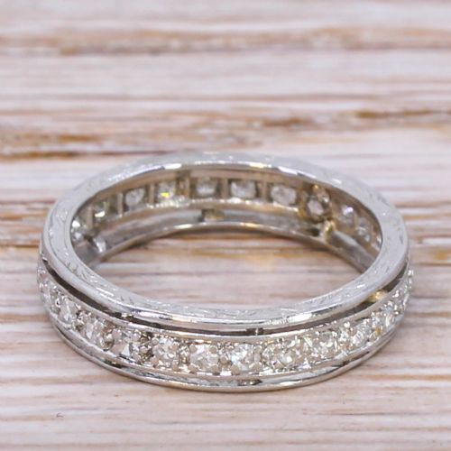Art Deco 0.42 Carat Diamond Full Eternity Ring, Circa 1930
