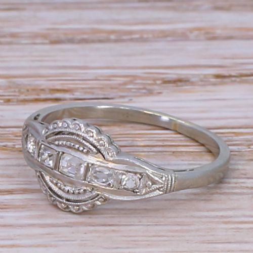 Mid Century 0.26 Carat Old Cut Diamond Ring, Circa 1955