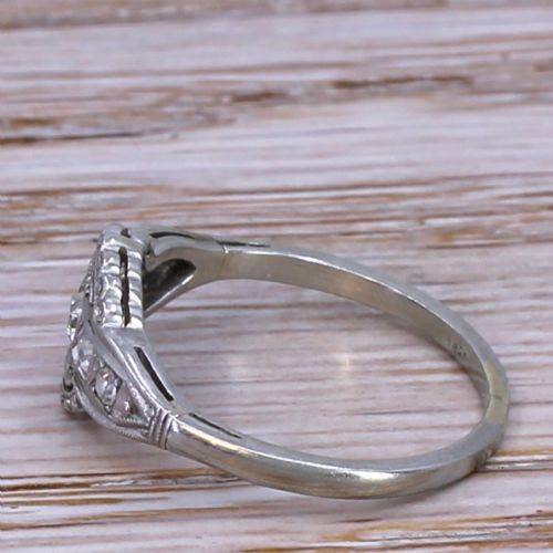 fig 2. Mid Century 0.26 Carat Old Cut Diamond Ring, circa 1955